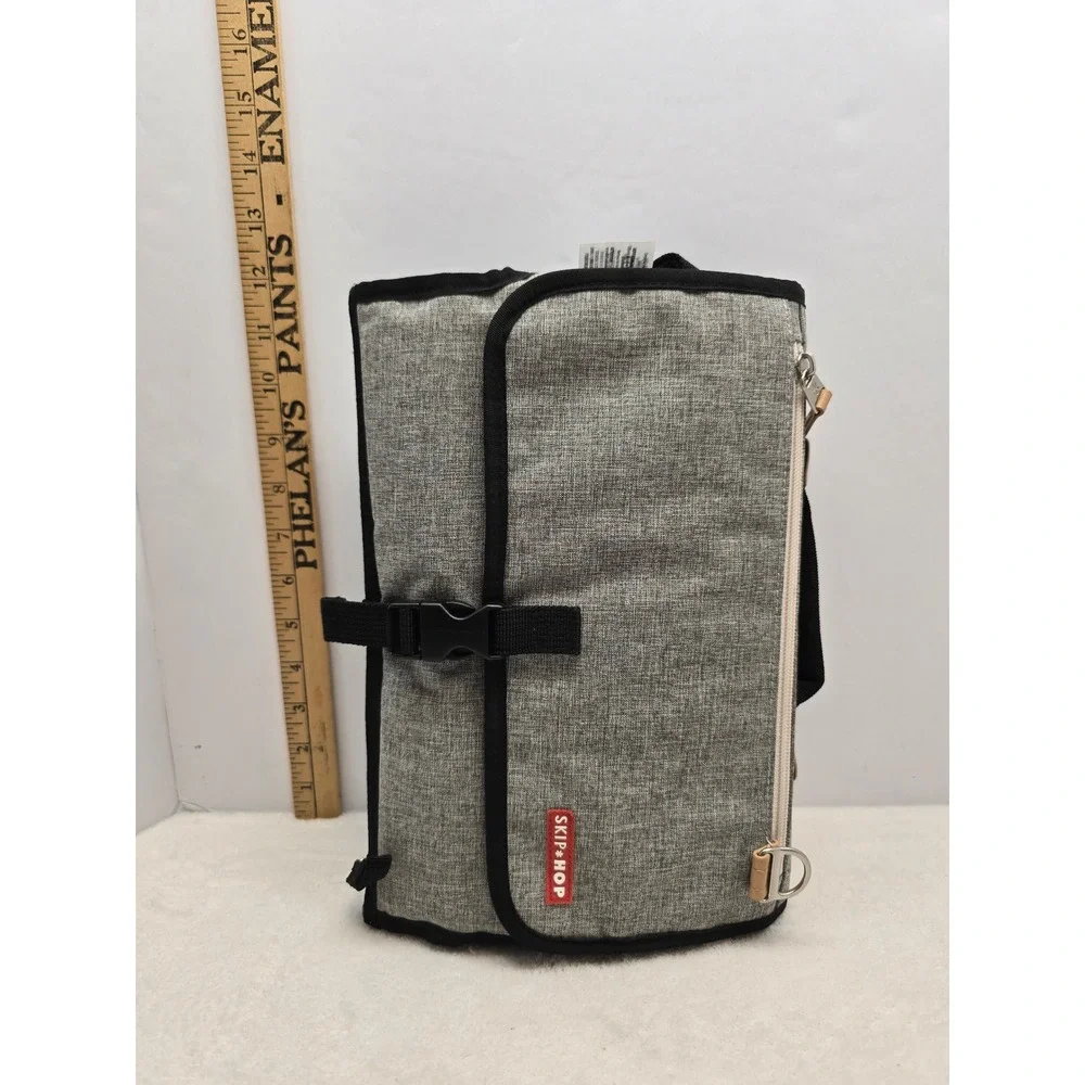 Skip Hop Pronto Signature Portable Diaper Changing Station Heather Gray Unisex